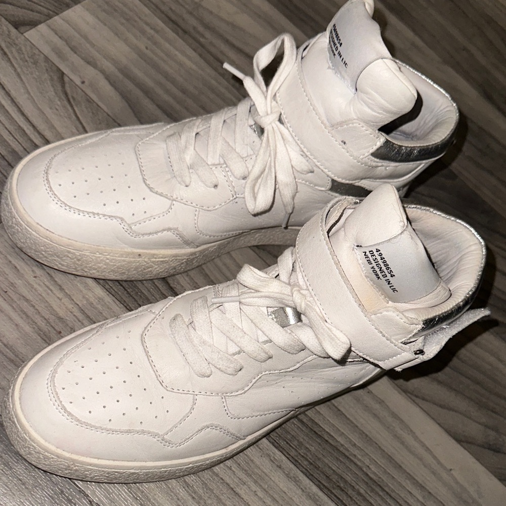 Steve Madden White Lace-Up High-Tops